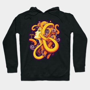 Plastic Macaroni Boho Trippy Hippy Danger Noodle Hoodie